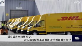 쉽지 않은 미국행 직구, DHL 800달러 초과 상품 개인 배송 잠정 중단