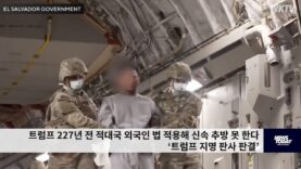 트럼프 227년 전 적대국 외국인 법 적용해 신속 추방 못 한다 ‘트럼프 지명 판사 판결’