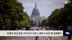 트럼프 반년 동안 구직 포기 이민 노동력 120만 명 급감했다