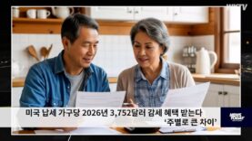 미국 납세 가구당 2026년 3,752달러 감세 혜택 받는다 ‘주별로 큰 차이’