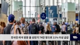 한국인 미국 방문 올 상반기 74만 명으로 11% 이상 급감