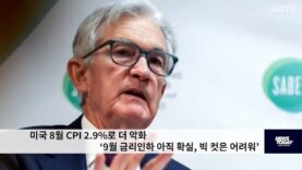 미국 8월 CPI 2.9%로 더 악화 ‘9월 금리인하 아직 확실, 빅 컷은 어려워’