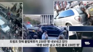 트럼프 첫해 불법체류자 250만 명 내보내고 있다 ‘추방 60만 넘고 자진 출국 190만 명’