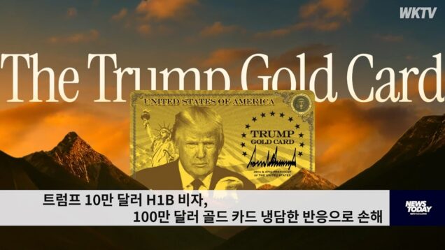 트럼프 10만 달러 H1B 비자, 100만 달러 골드 카드 냉담한 반응으로 손해